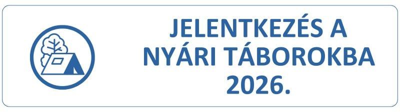 Jelentkezés a nyári táborokba 2026.