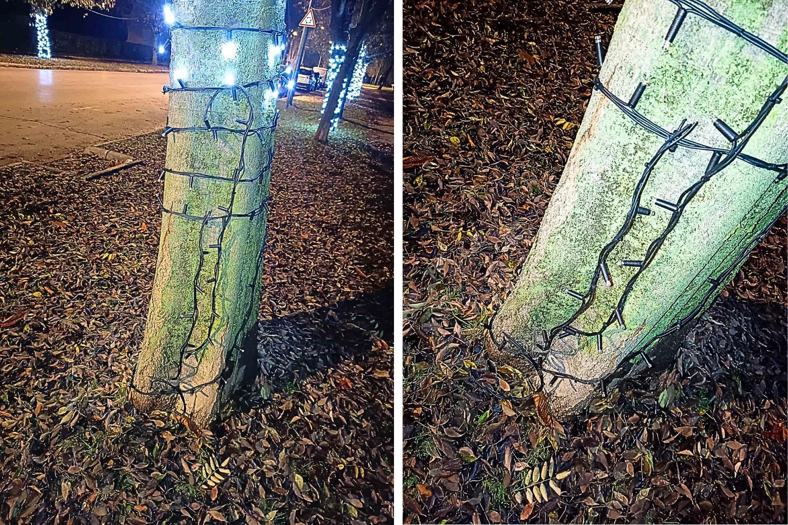 Már megrongálták az adventi fényeket